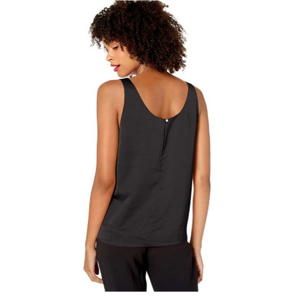 J.Crew Mercantile Sateen Tank Top Black Medium - Picture 2 of 8